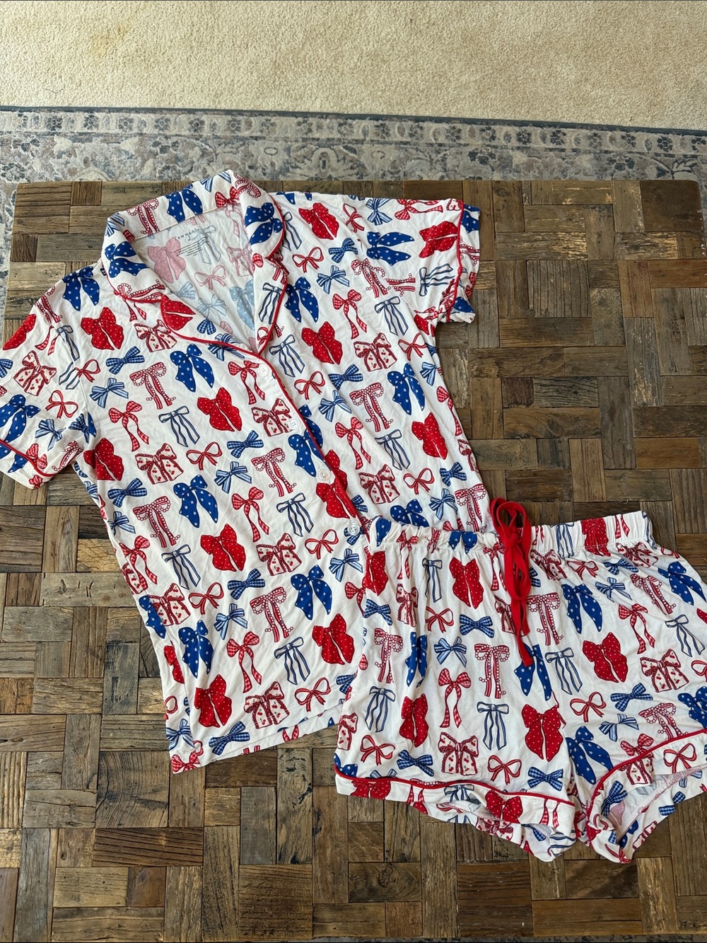 Liberty Bow Women’s Pajama Short Set by In My Jammers